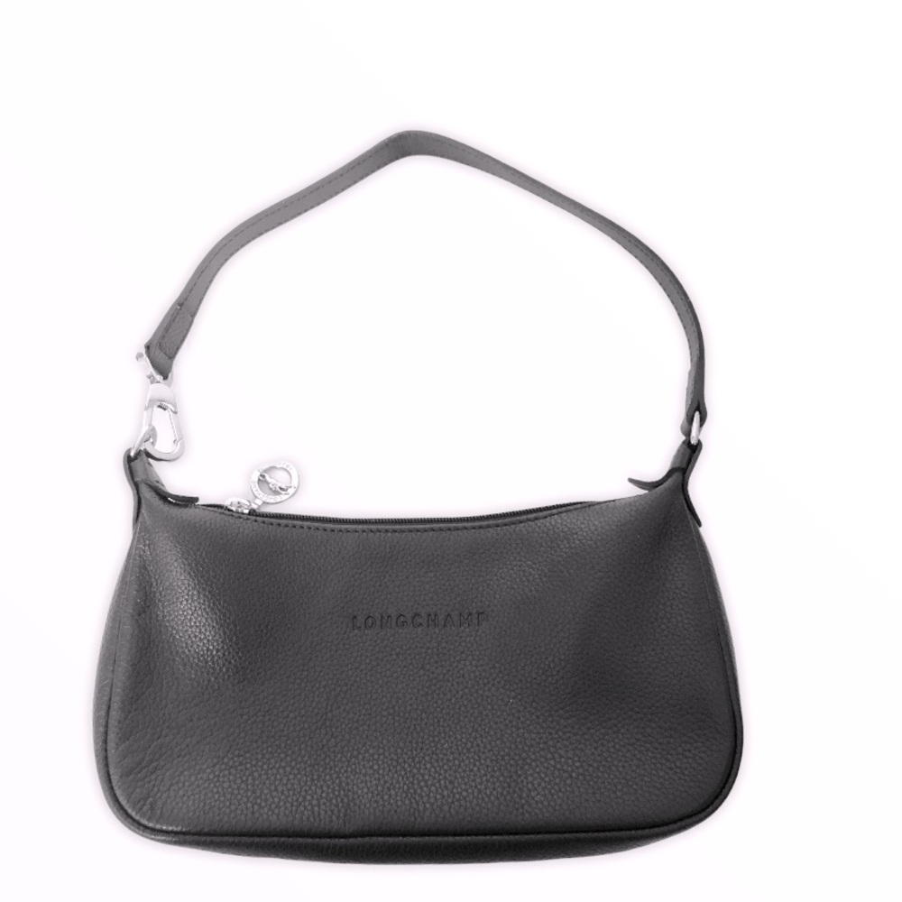 👛 LONGCHAMP black leather Mini Veau Foulonne bag